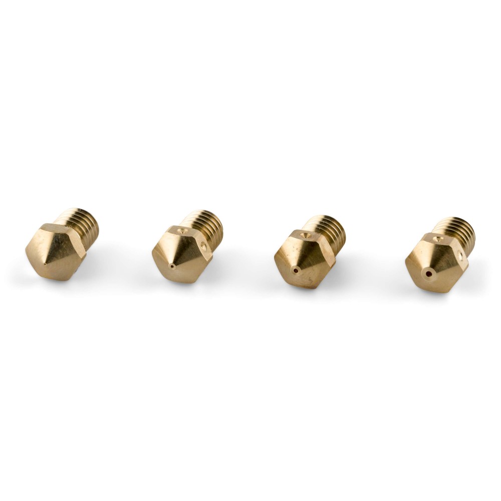 "RepRap" M6 mišraus dydžio žalvarinis antgalis - 1,75 mm - 4 "RepRap" M6 mišraus dydžio žalvarinis antgalis - 1,75 mm - 4