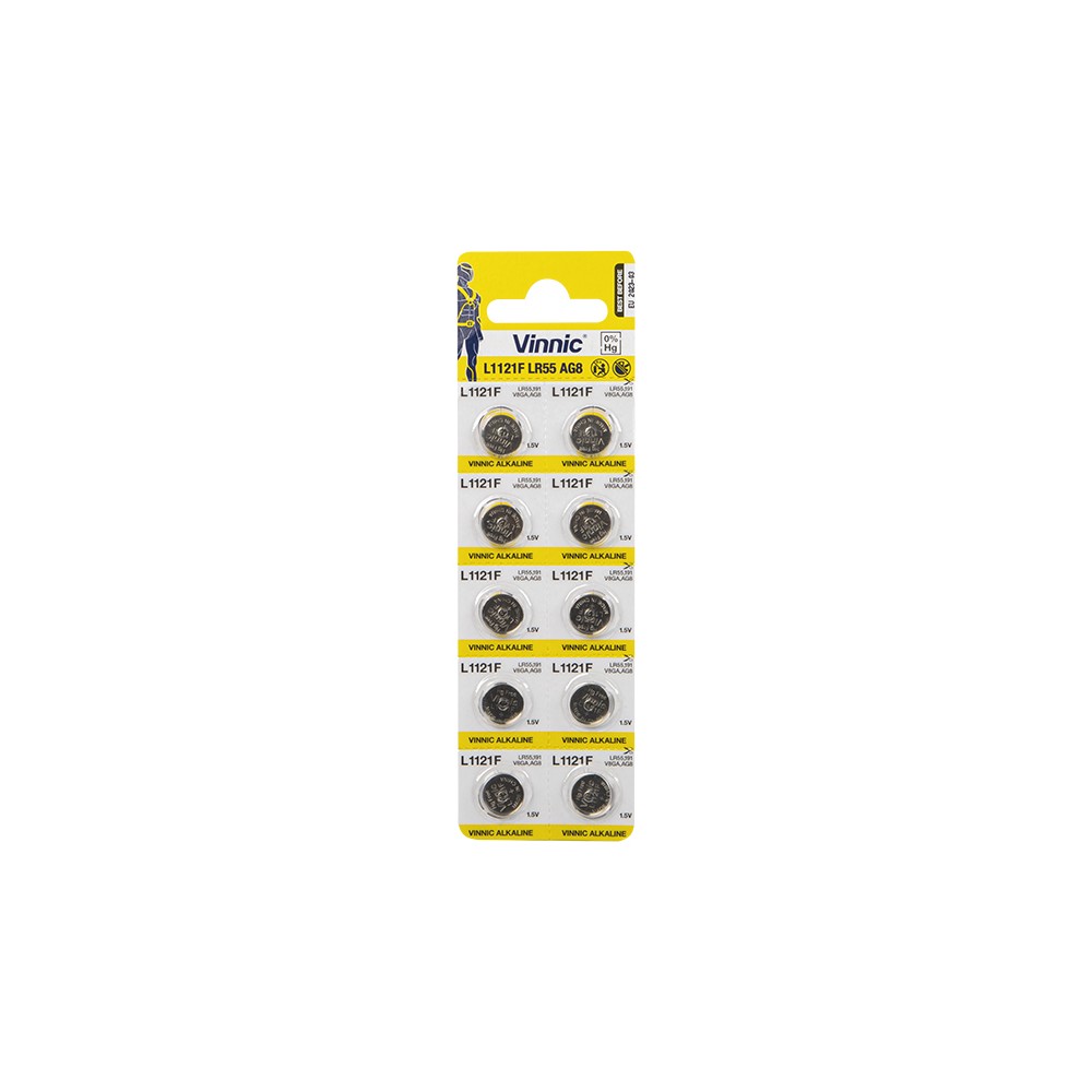 Bateria AG 8 lizdinės plokštelės L1121-PROL