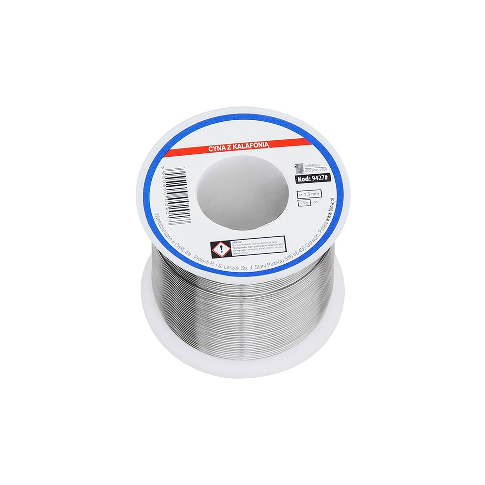 Cyna 1,50/250g Sn60Pb40-Lydmetaliai