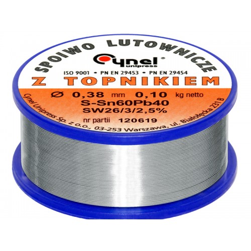 Cyna 0,38/100g/spoiwo LC60-FSW26-Lydmetaliai