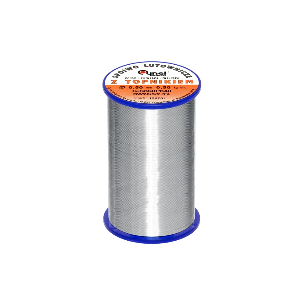Cyna 0,50/500g/spoiwo LC60-SW26-Lydmetaliai