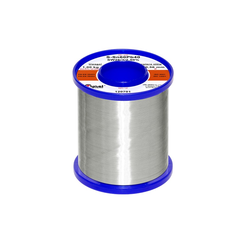 Cyna 0,56/ 1 kg/spoiwo LC60-SW26-Lydmetaliai