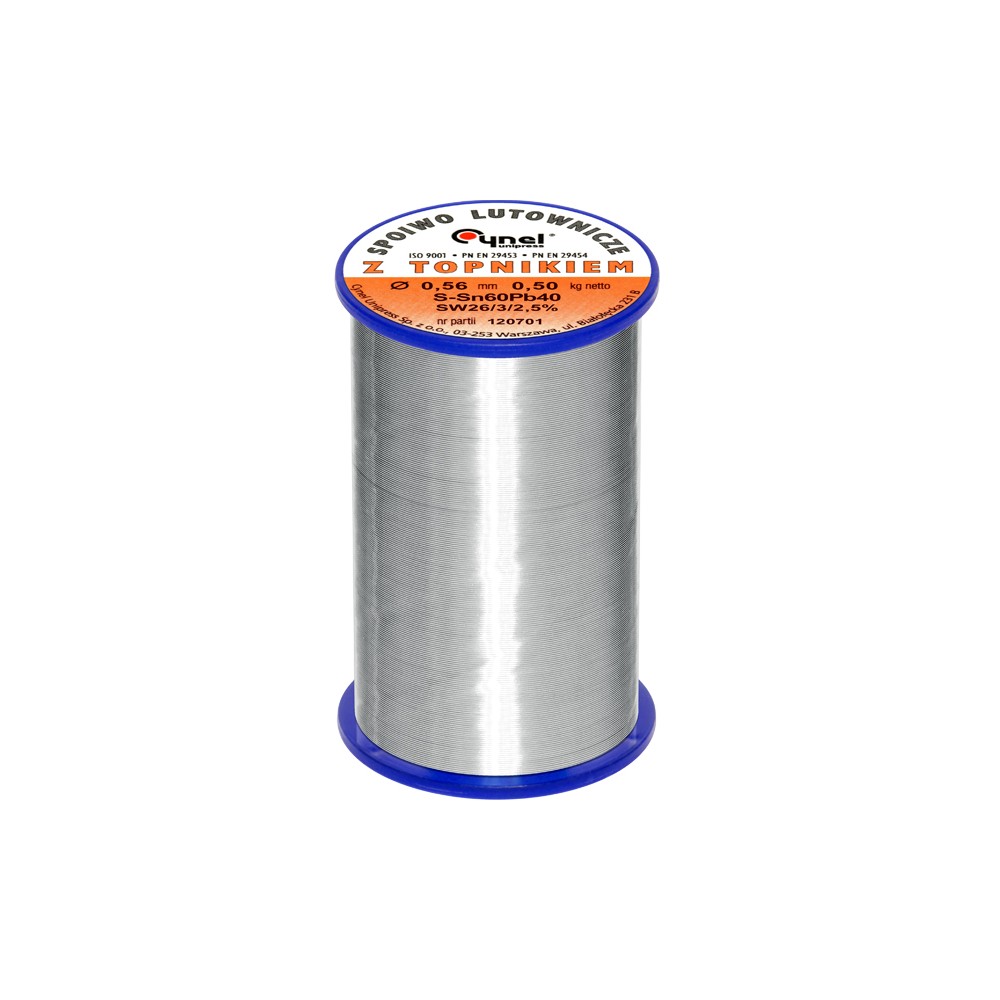 Cyna 0,56/500g/spoiwo LC60-SW26-Lydmetaliai