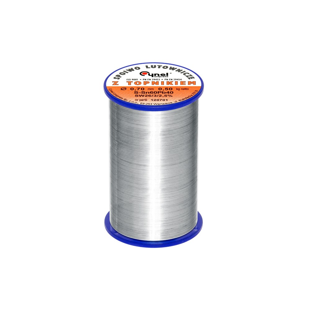 Cyna 0,70/500g/spoiwo LC60-SW26-Lydmetaliai