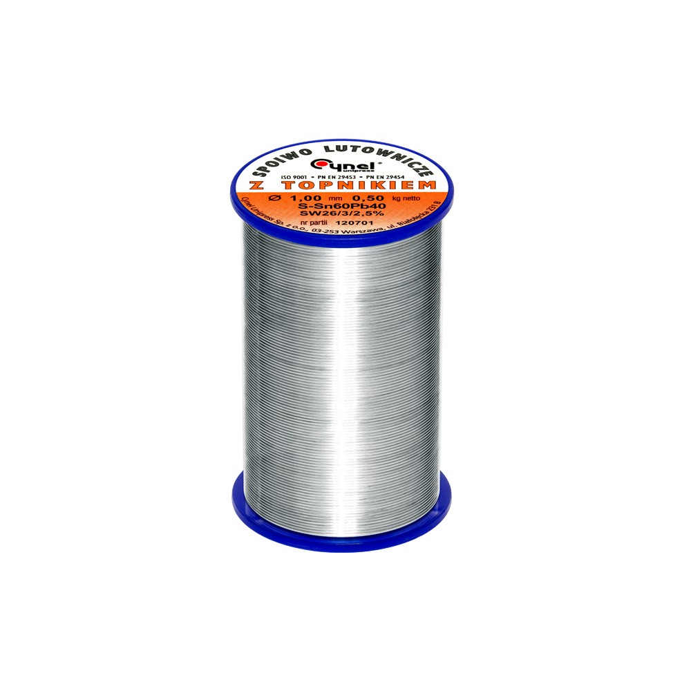 Cyna 1,00/500g/spoiwo LC60-SW26-Lydmetaliai
