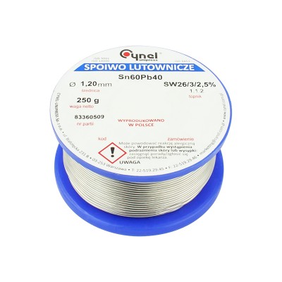 Cyna 1,20/250g/spoiwo LC60-SW26-Lydmetaliai