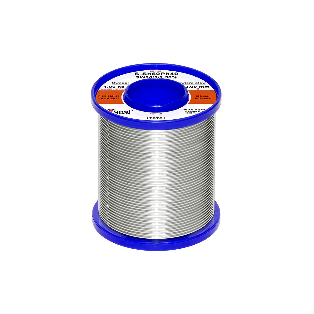Cyna 2,00/ 1kg/spoiwo LC60-SW26-Lydmetaliai