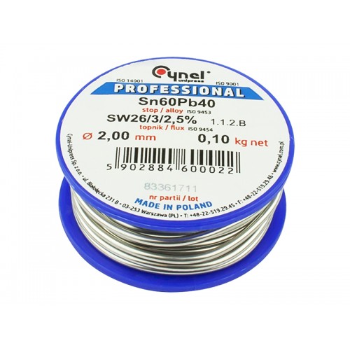 Cyna 2,00/100g/spoiwo LC60-FSW26-Lydmetaliai