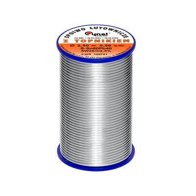 Cyna 2,50/500g/spoiwo LC60-SW26-Lydmetaliai