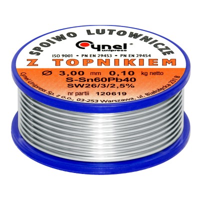 Cyna 3,00/100g/spoiwo LC60-FSW26-Lydmetaliai