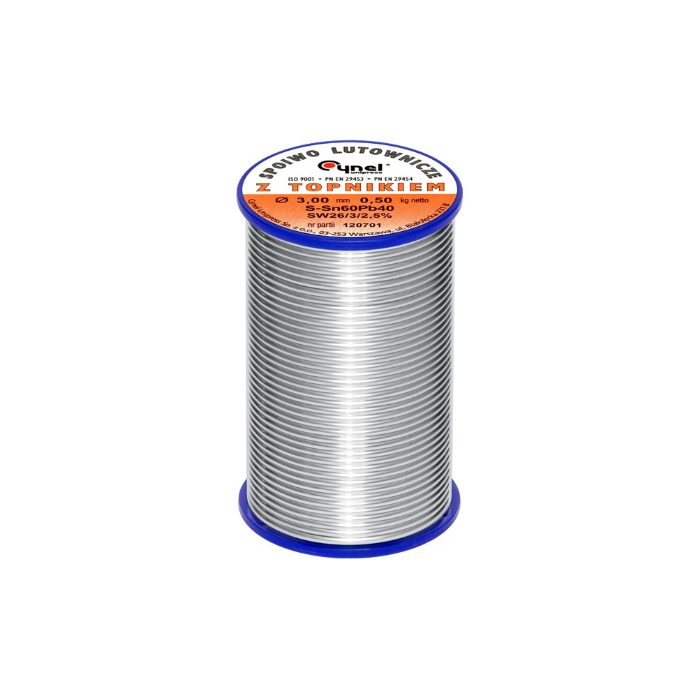 Cyna 3,00/500g/spoiwo LC60-SW26-Lydmetaliai