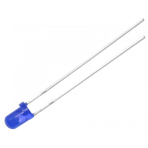 DIODA LED 3mm ( niebieska matowa )-PROL