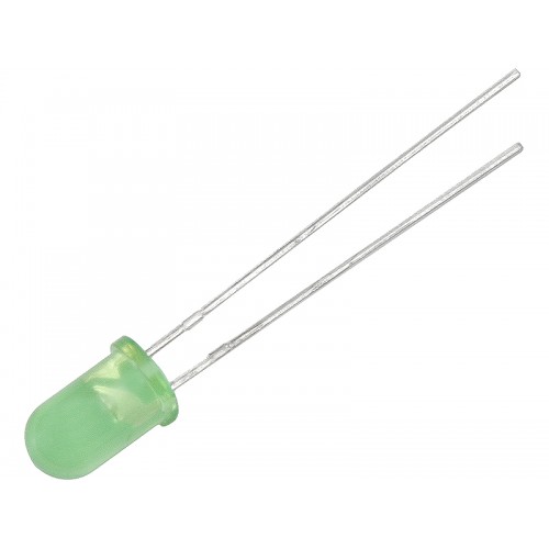 DIODA LED 5 mm ( ZIELONA matowa )-PROL