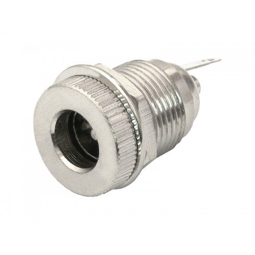 Nuolatinės srovės 2,1/5,5 metalinis prisukamas