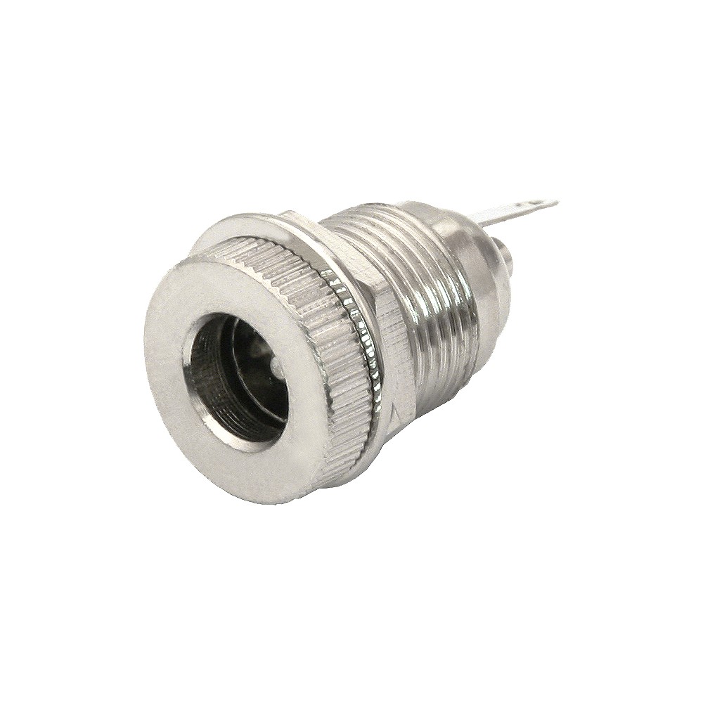 Nuolatinės srovės 2,1/5,5 metalinis prisukamas