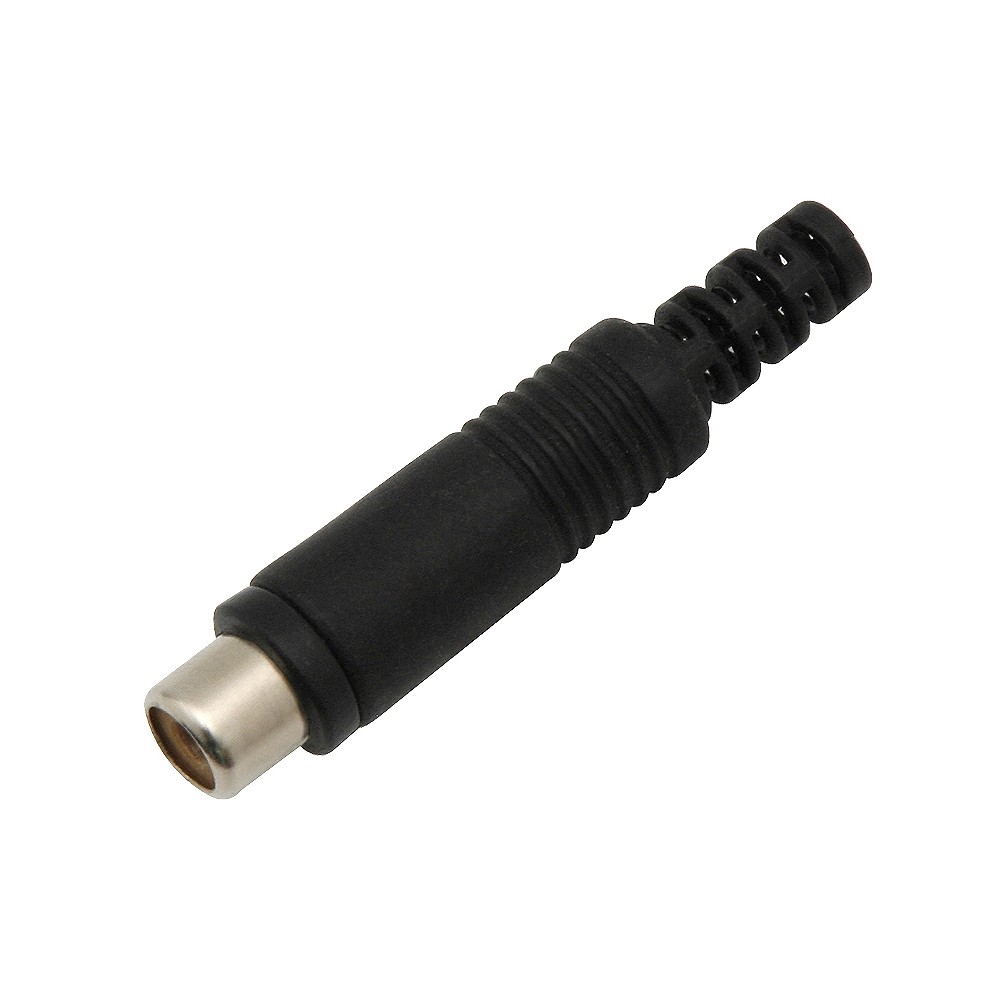 RCA lizdas kabeliui Juodos spalvos HQ plastikas-PROL RCA lizdas kabeliui Juodos spalvos HQ plastikas-PROL