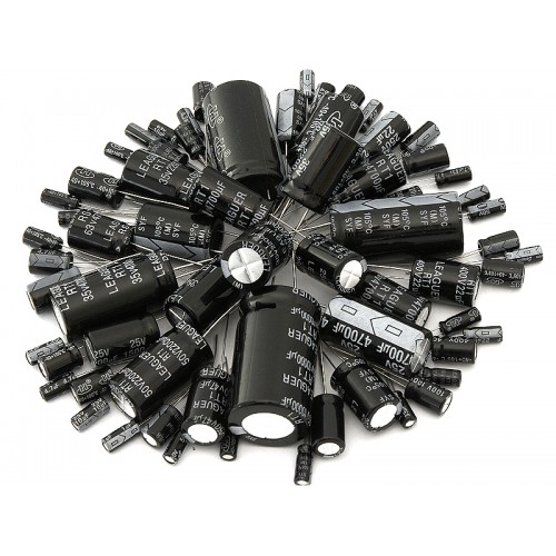 Elektrolitinis kondensatorius. 100uF/ 50V 85st. 8x12 mm-PROL