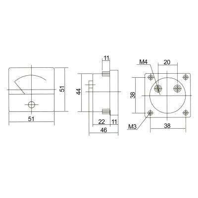 matuoklis analog.amper.kw. 8A+ šuntai-Paneliniai voltmetrai