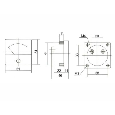 matuoklis analog. amper. kw. 10A + šuntai-Paneliniai voltmetrai