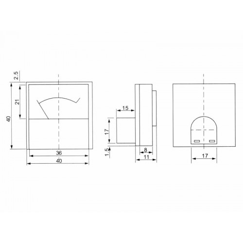 Analoginis voltmetras kw. 30V-Paneliniai voltmetrai apmermetrai