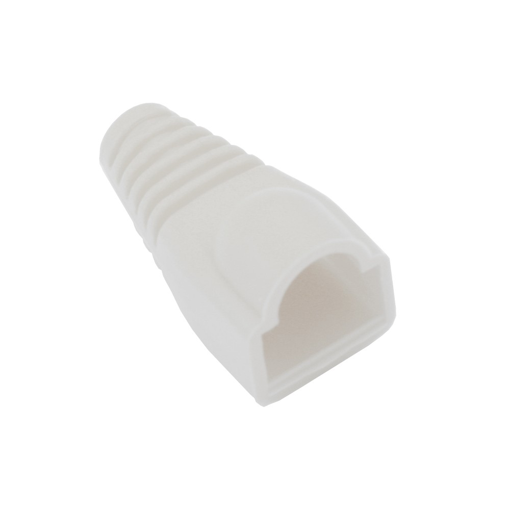 Guminis batas 8p8c baltas-Kompiuterių RJ45 jungtys Guminis batas 8p8c baltas-Kompiuterių RJ45 jungtys