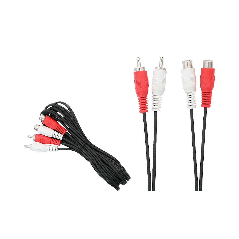 RCA prailginimo kabelis: 2xWT/2xGN 3 m-PROL RCA prailginimo kabelis: 2xWT/2xGN 3 m-PROL