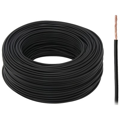 Kabelis LgY 1 x 2,5 BLACK-Viengysliai laidai