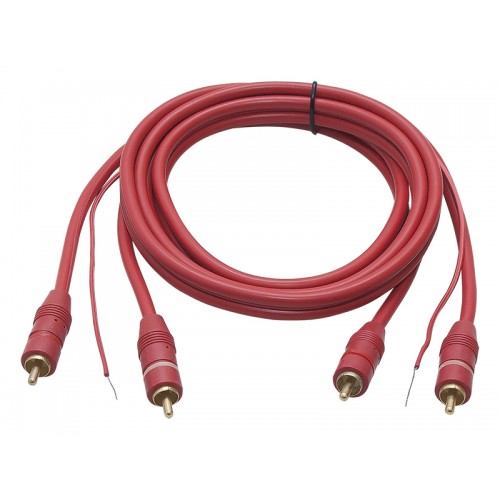 Jungtis 2xRCA 6 mm 1,5 m raudona-PROL
