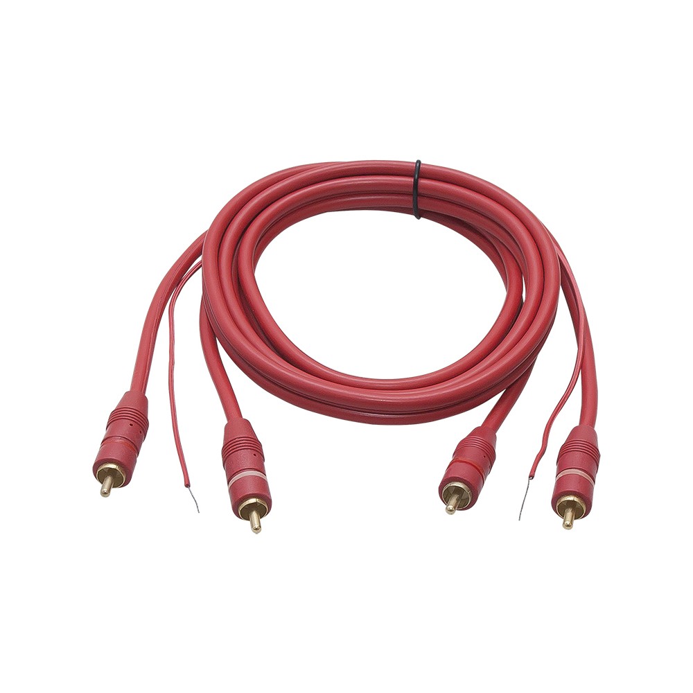 Jungtis 2xRCA 6 mm 1,5 m raudona-PROL Jungtis 2xRCA 6 mm 1,5 m raudona-PROL
