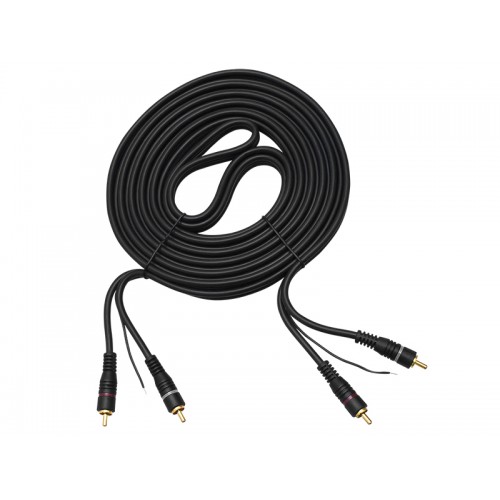 Jungtis 2xRCA 6 mm 10 m aukso spalvos +-PROL