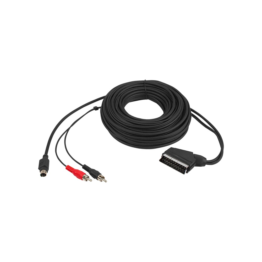 EURO ryšys-2 RCA AUDIO + SVHS 7,5 m-PROL EURO ryšys-2 RCA AUDIO + SVHS 7,5 m-PROL