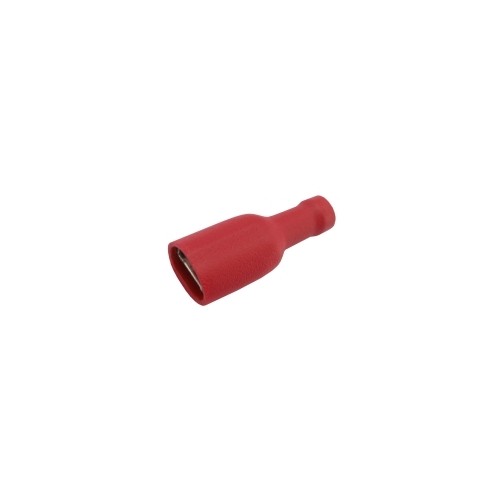 Izoliuotas lizdas 6,3 mm, 0,5-1.5 mm raudonos