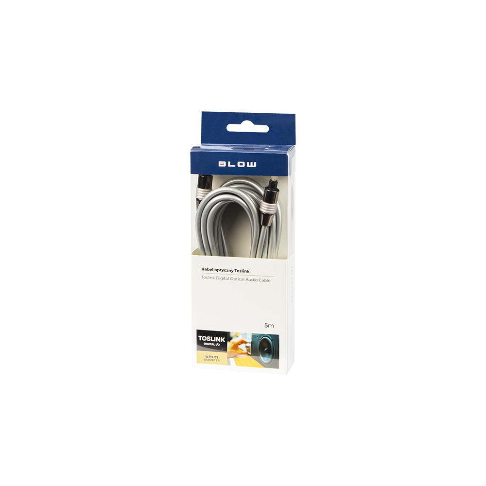 Optinė jungtis TOSLINK 5 mm 5,0 m DIGITAL-PROL Optinė jungtis TOSLINK 5 mm 5,0 m DIGITAL-PROL