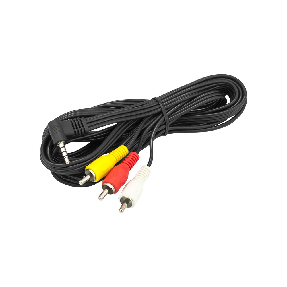 Jungties kištukas 3.5 4P-3xRCA 2,5 m-PROL Jungties kištukas 3.5 4P-3xRCA 2,5 m-PROL