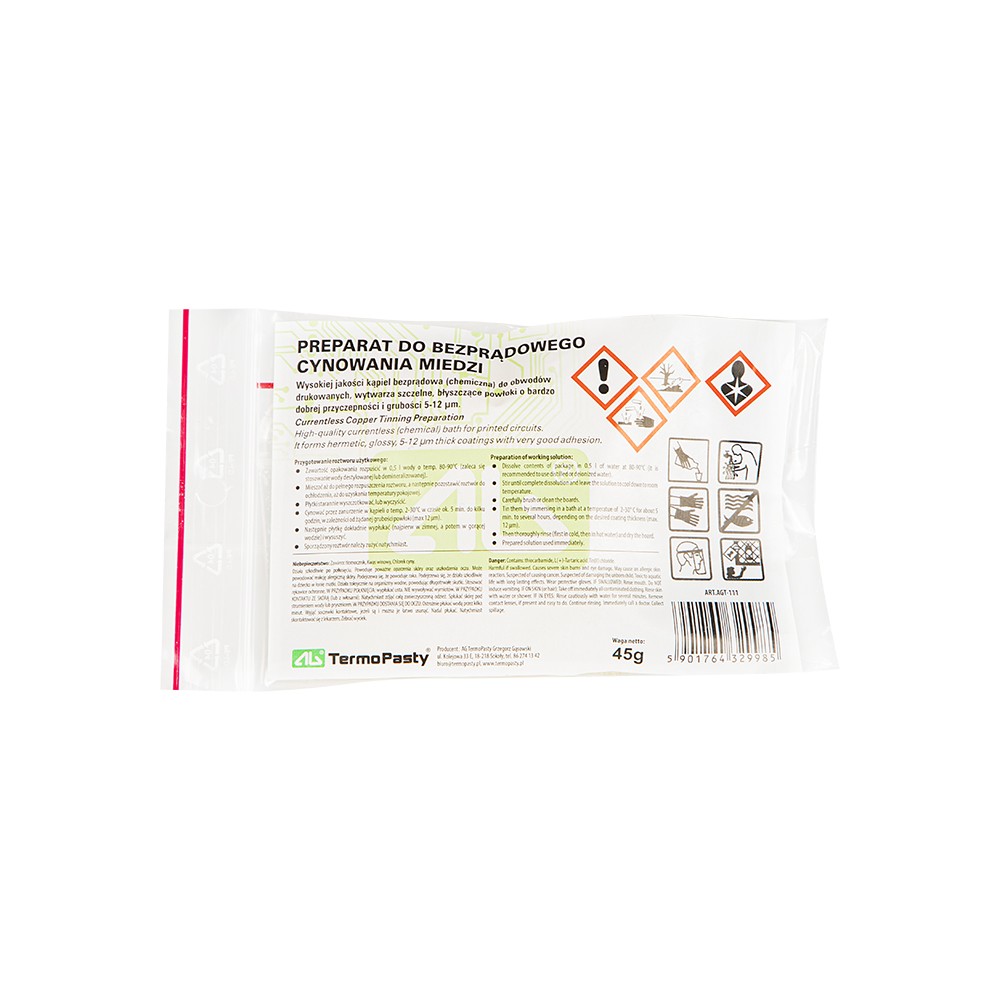 Paruošimas vario alavavimui 45g. AG`-PROL Paruošimas vario alavavimui 45g. AG`-PROL