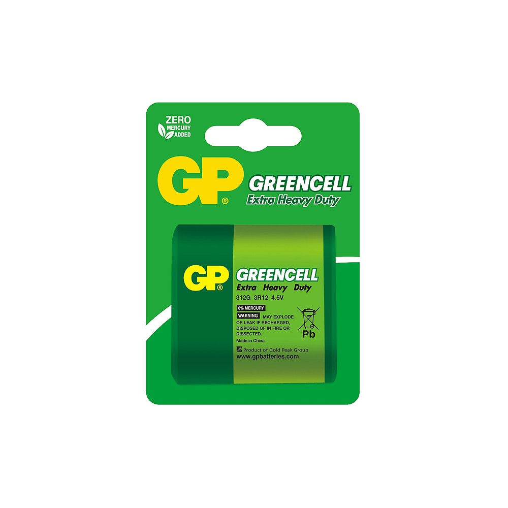 Akumuliatorius GP Greencell 3R12 4,5 V-PROL Akumuliatorius GP Greencell 3R12 4,5 V-PROL