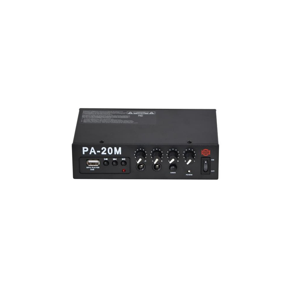Stiprintuvas SHOW PA-20M, 20W/4Ω, MP3 grotuvas-Garso