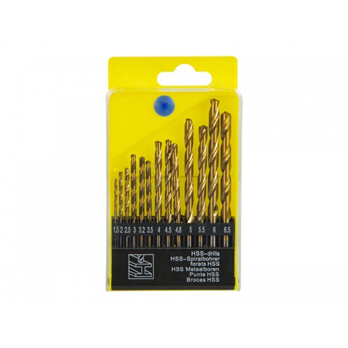 Gręžimo rinkinys metalui 1,5-6,5 mm 13 vnt-PROL