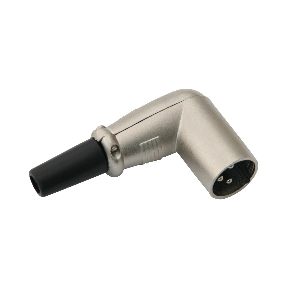XLR 3P mikrofono jungtis kampiniam kabeliui-MIC jungtys ir