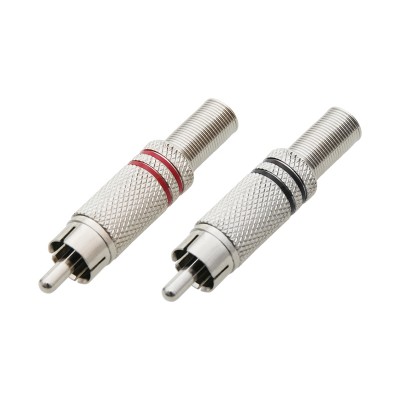 RCA M jungtisETAL (juoda+raudona)-Pagrindinis