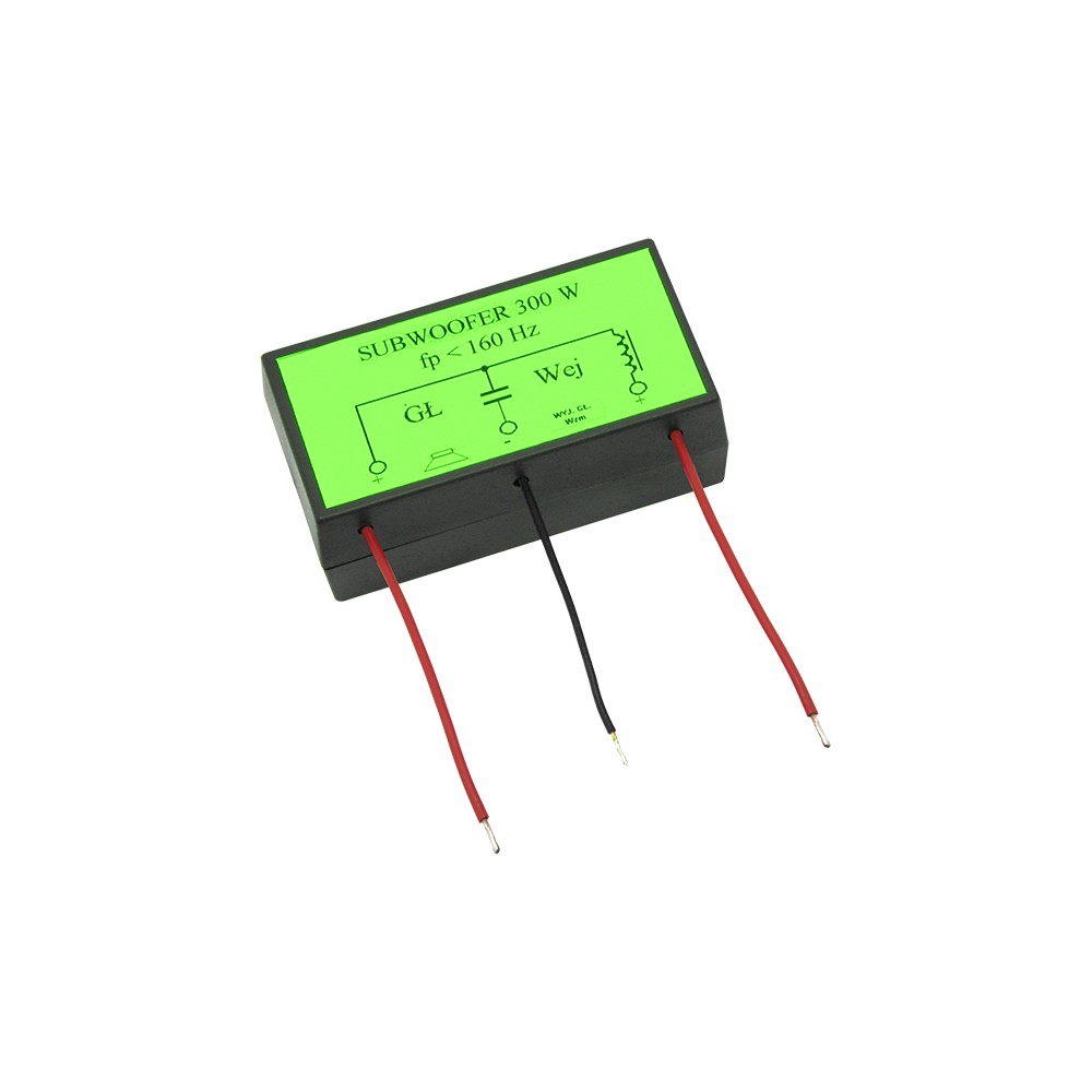 Žemųjų dažnių garsiakalbio krosoveris 300 W/4-8 omų stiprumo Žemųjų dažnių garsiakalbio krosoveris 300 W/4-8 omų stiprumo
