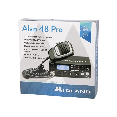 CB radijas ALAN-48 PRO AM/FM/ASQ 12/24V-CB radijo imtuvai