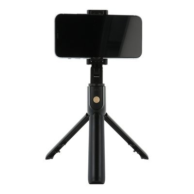 Selfie laikiklis su trikoju K07 juodas-Selfie stulpai
