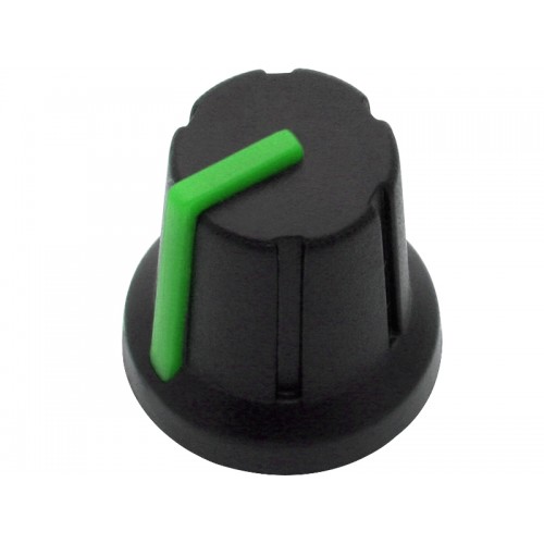 Pot N rankenėlė-1 ašis 6 mm žalia 16 mm-Pagrindinis