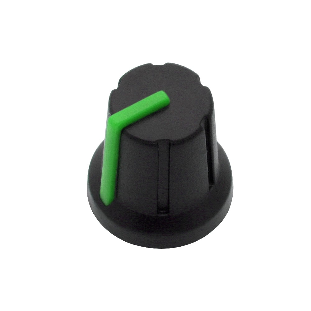 Pot N rankenėlė-1 ašis 6 mm žalia 16 mm-Pagrindinis Pot N rankenėlė-1 ašis 6 mm žalia 16 mm-Pagrindinis