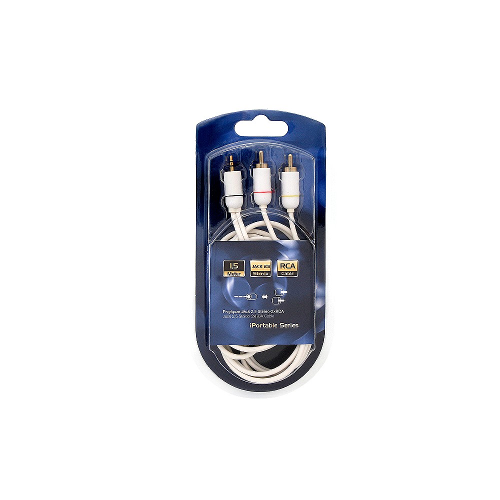 Jungtis.WT.2,5ST-2xRCA PORTABLE 1,5 m-Pagrindinis Jungtis.WT.2,5ST-2xRCA PORTABLE 1,5 m-Pagrindinis