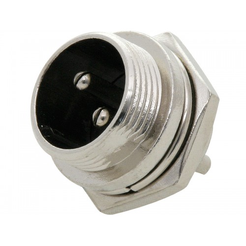 2PIN CB mikrofono lizdas korpusui-Pagrindinis