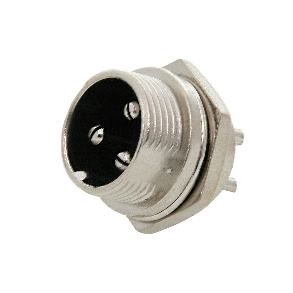 3PIN CB mikrofono lizdas korpusui-Pagrindinis