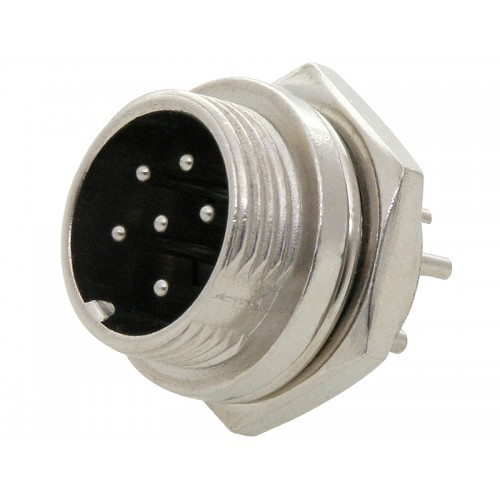 6PIN CB mikrofono lizdas korpusui-Pagrindinis
