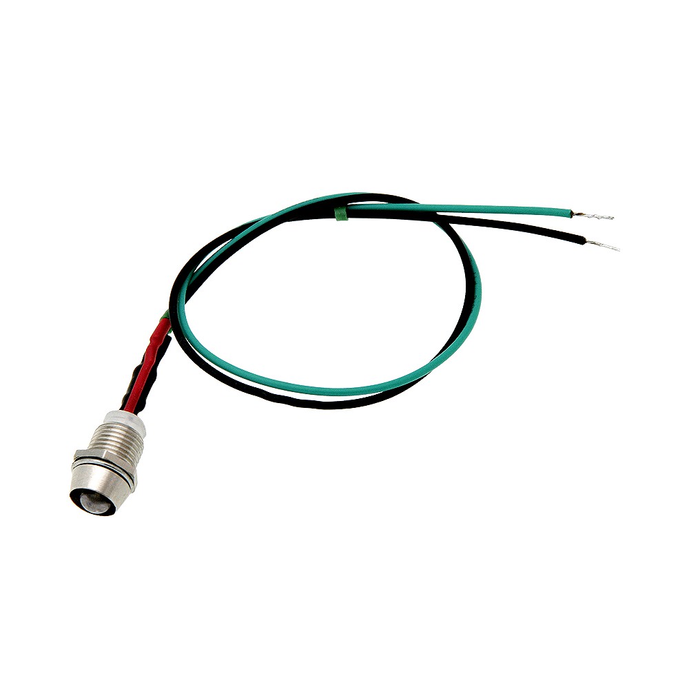 LED 5 mm (ŽALIA 12V) lemputė su laidu-Pagrindinis LED 5 mm (ŽALIA 12V) lemputė su laidu-Pagrindinis